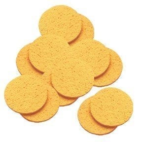 Hive Yellow Mask Removing Sponges - Round 10cm x 12