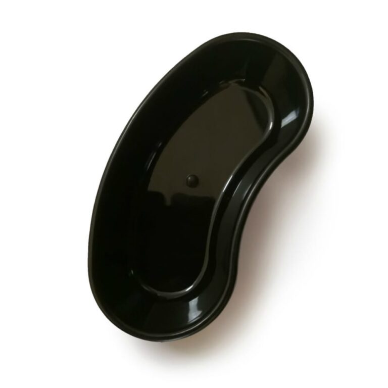Kidney Dish Black Plastic 15cm