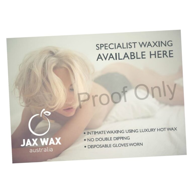 Wax Poster and Aftercare Leaflets - Design 3