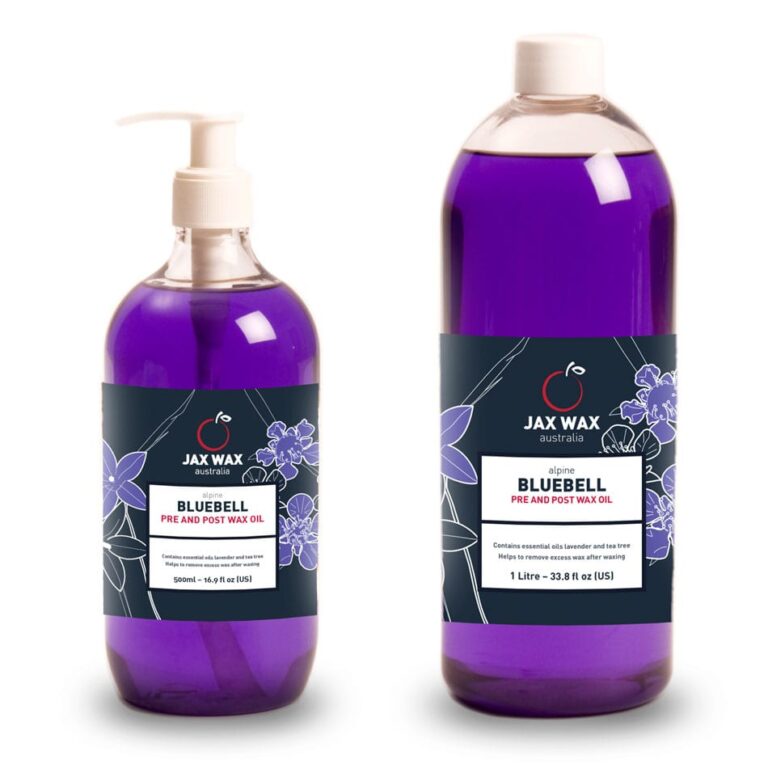 Pre and After Wax Oil Alpine Bluebell