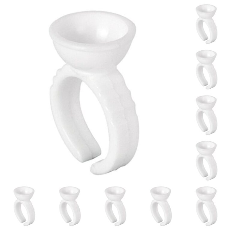 Elleebana Eyelash Glue Rings Pack of 100