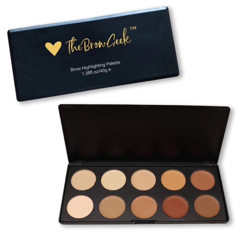 Brow highlighting contour palette